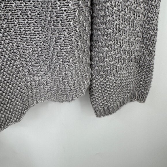 Eileen Fisher Linen sweater long sleeve crew neck rounded hemline woman’s size M - Picture 4 of 13